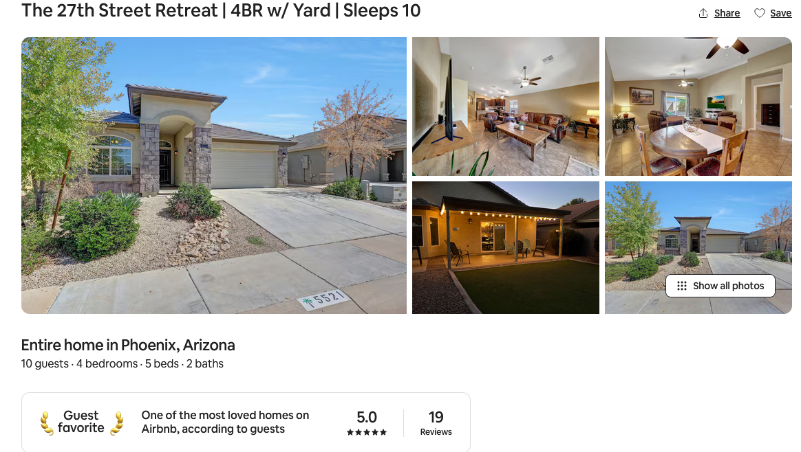 The 27th Street Retreat | 4BR w/ Yard | Sleeps 10 — live Airbnb listing